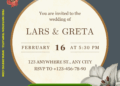 Free Editable Canva | Rustic Charm Floral Wedding Invitation