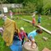 DIY Backyard Obstacle Course in Summer