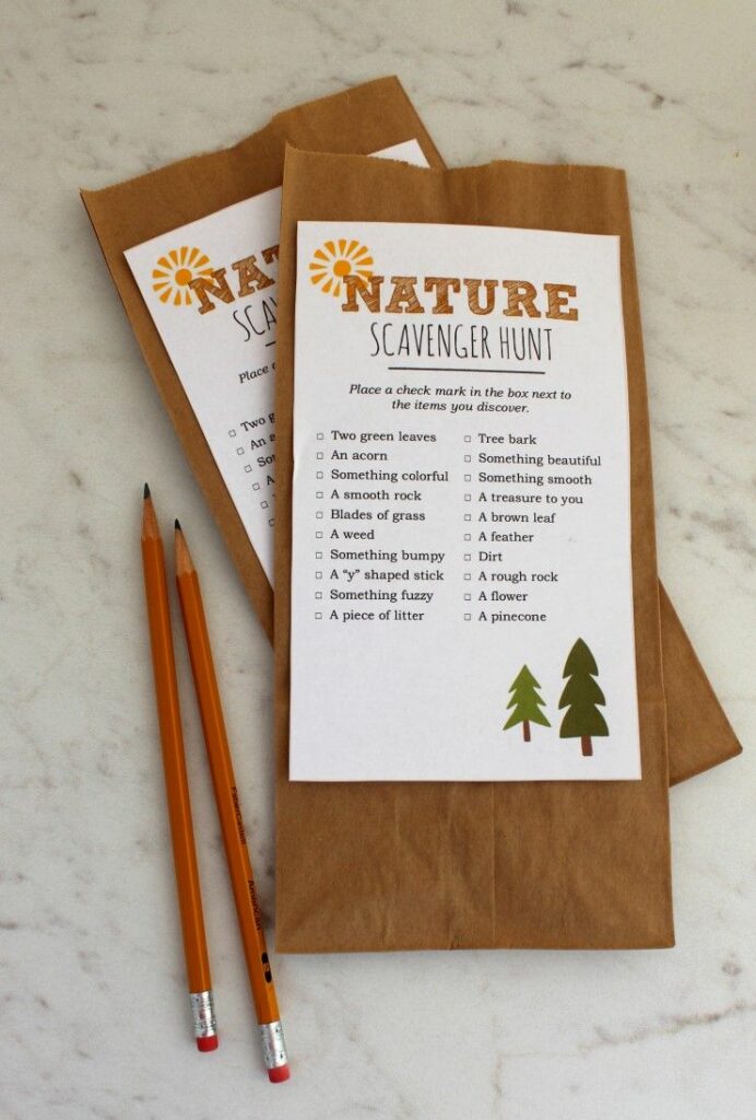 Nature Scavenger Hunt for Toddlers