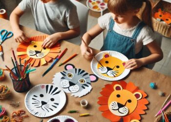 Paper Plate Masks DIYs in Summer