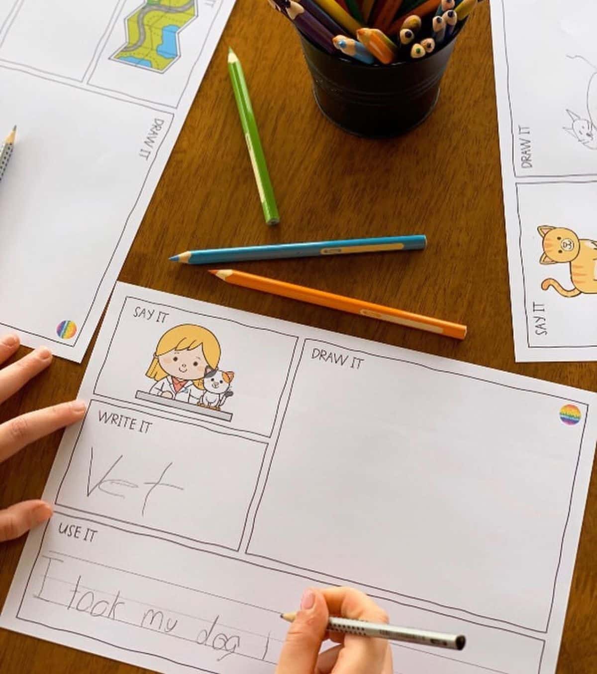 Printable Spelling Practice Sheets for Elementary Kids