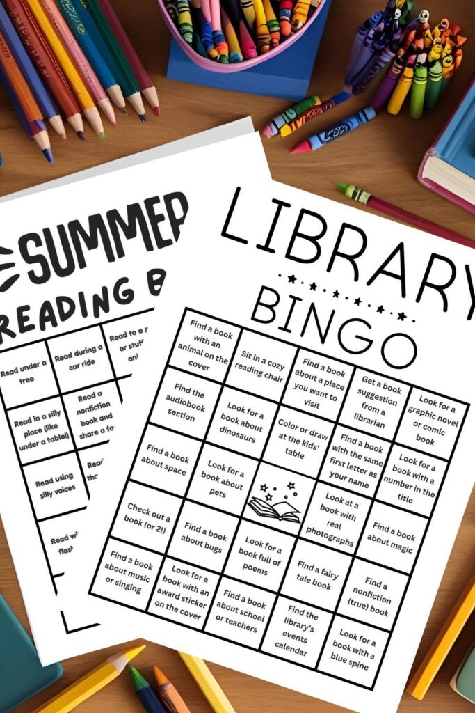 Reading Bingo Challenge for Kids