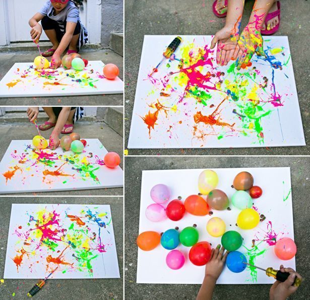 Water Balloon Painting