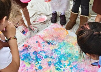 Water Painting in Summer
