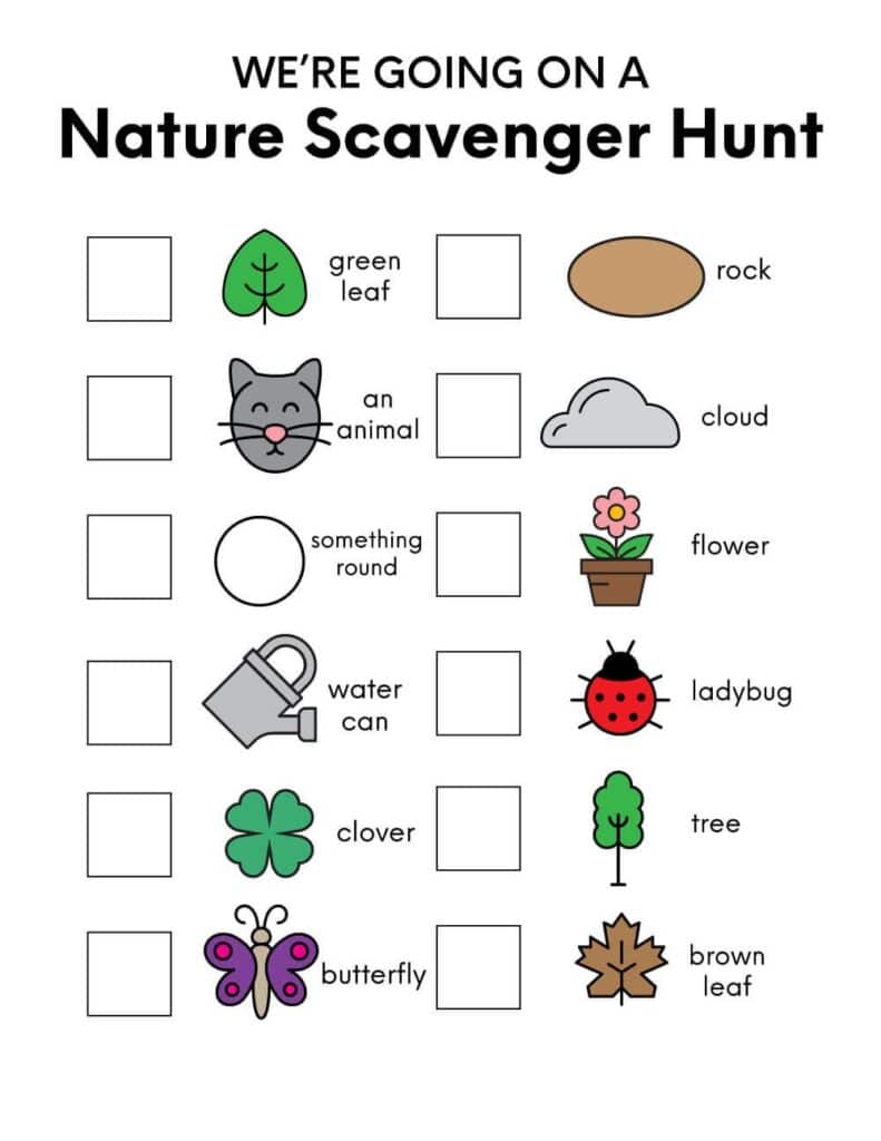 printable scavenger hunt 4