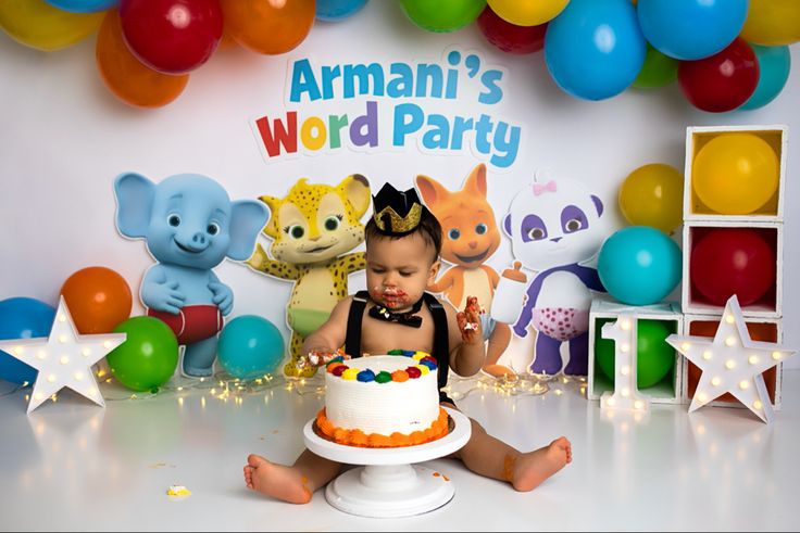 Adorable Armani's Word Party Decor