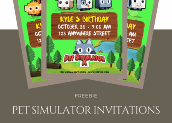 Free Roblox Pet Simulator Birthday Invite You Can Edit and Share Online