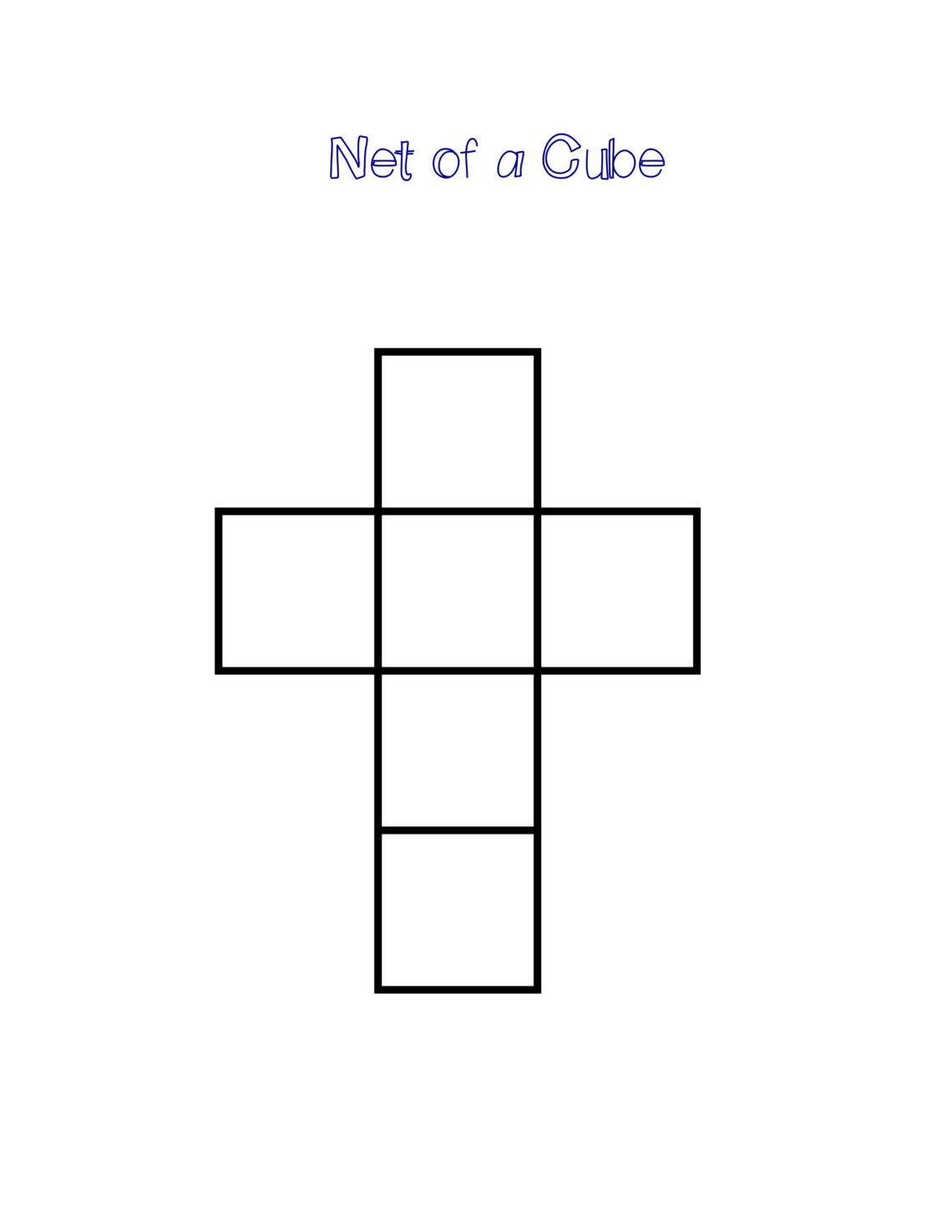 FREE Printable 3D Shape Nets For Kids Learning