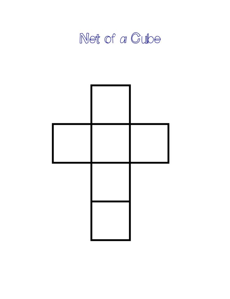 FREE Printable 3D Shape Nets For Kids Learning