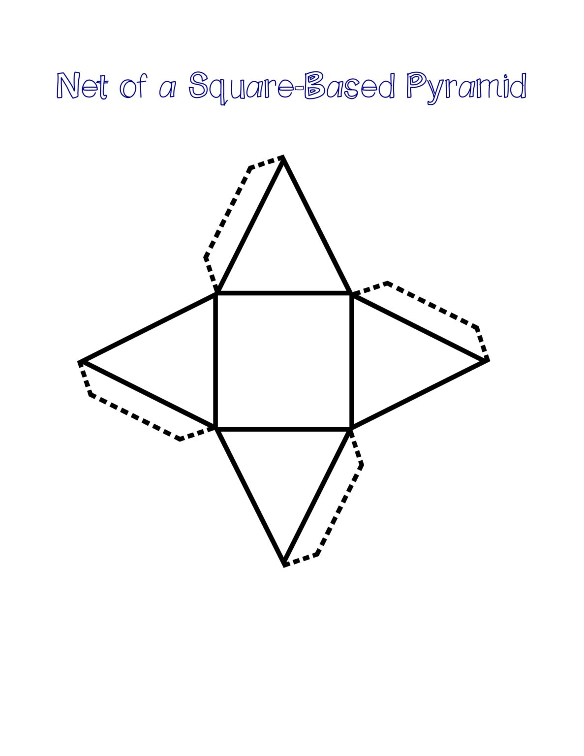 FREE Printable 3D Shape Nets For Kids Learning