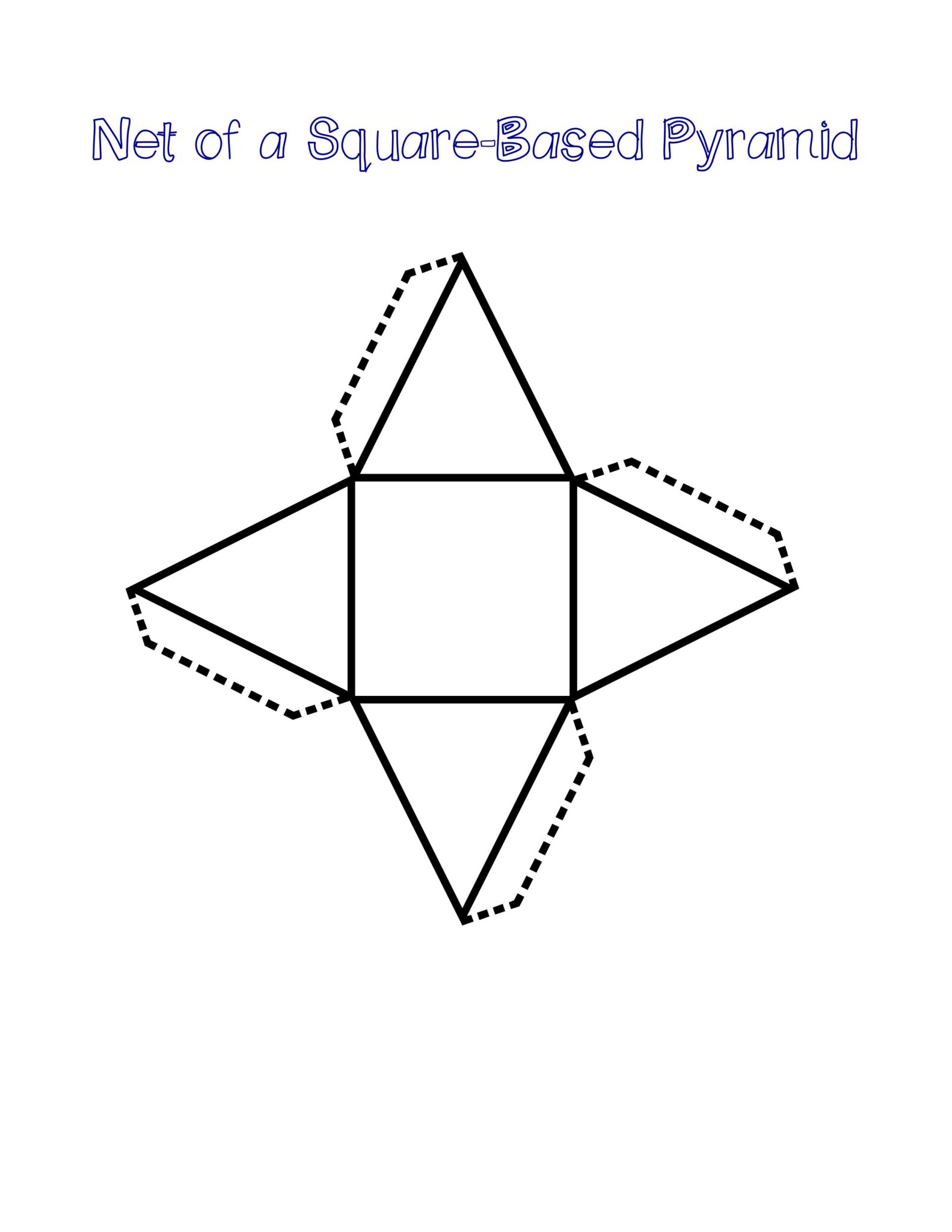 FREE Printable 3D Shape Nets For Kids Learning