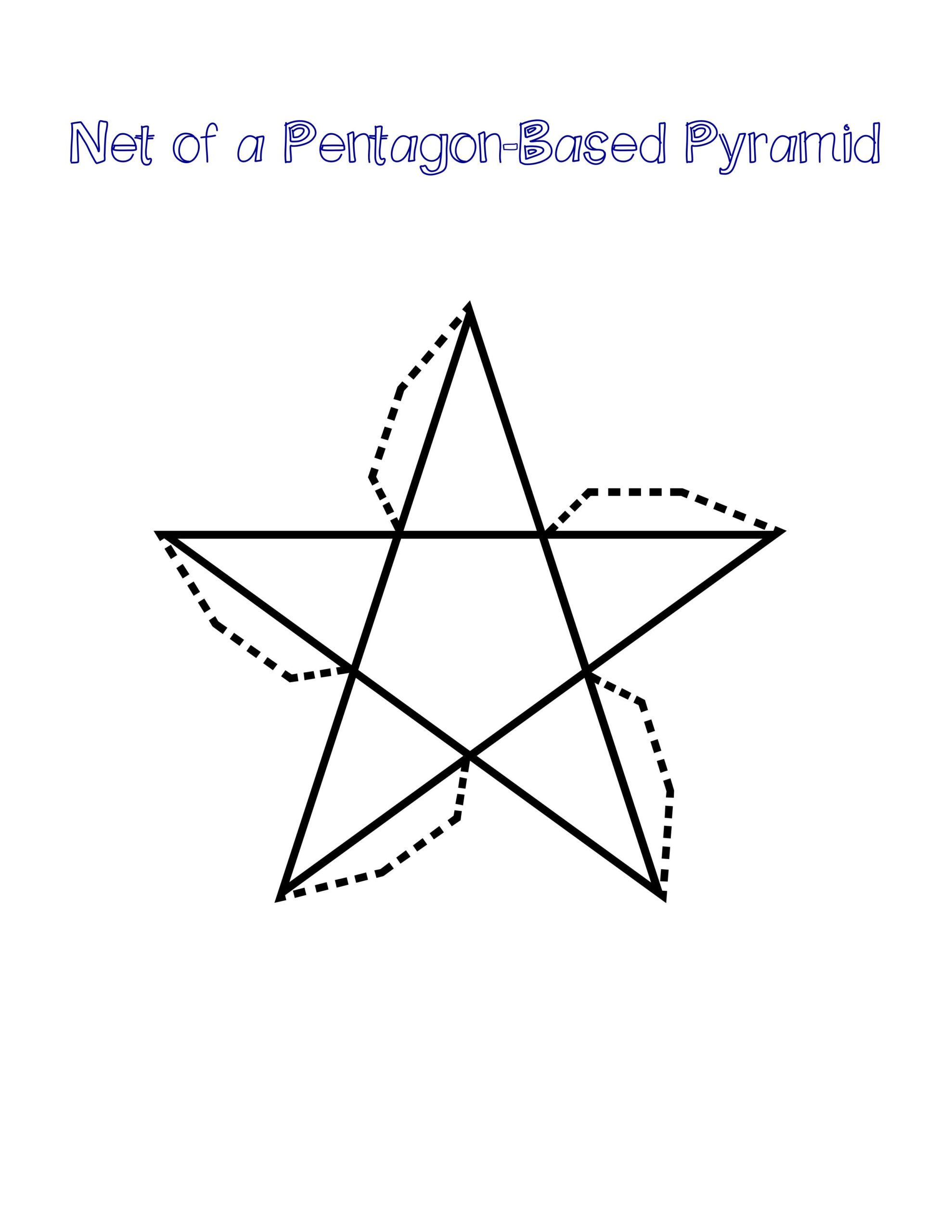 FREE Printable 3D Shape Nets For Kids Learning