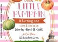 Free Autumn Pumpkin Birthday Invitation Templates
