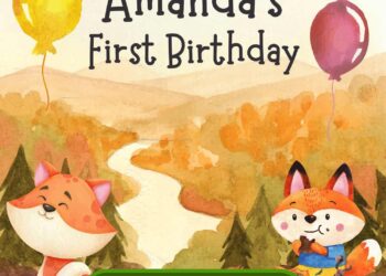 DIY Free Woodland Birthday Invitation Templates – Made in Canva and Easy to Edit