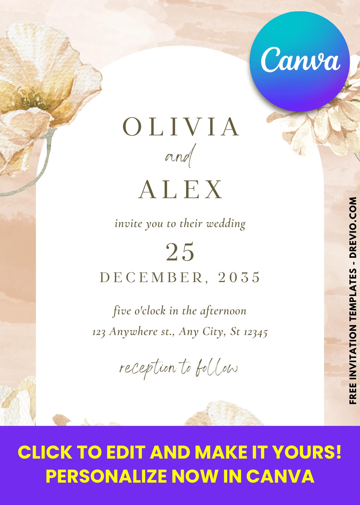 Free Aesthetic Invitation Templates (Editable Canva)