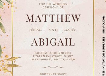 Elegant Rustic Wedding Invitations with Eucalyptus Greenery – Free Download and Edit on Canva Free Nature-Inspired Wedding Invitation Templates with Eucalyptus