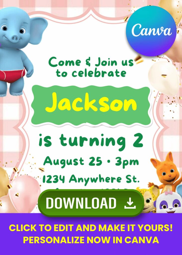 Customize Your Word Party Birthday Invitations Online (Free Canva Templates)