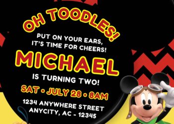 Celebrate Disney Style with Free Mickey Mouse Ears Birthday Invites Free Editable Mickey Mouse Ears Birthday Invitations – Designed for Little Fans