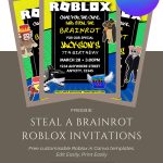 FREE Roblox – Steal A Brainrot Invitation Template