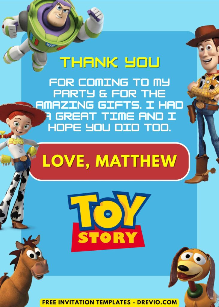 Free and Editable Toy Story Birthday Thank You Card Templates Made in Canva. Customize Online for Free.
Free Canva Templates for Toy Story Thank You Notes – You’ve Got a Friend in These!

