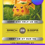 Free Pokemon Invitation Templates (Editable Canva)