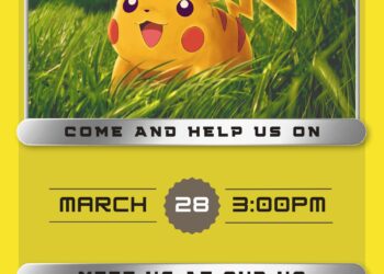 Gotta Catch This Party! Free Pokémon Card Birthday Invitations to Customize Now Custom Pokémon Card Invitation Templates – Free Editable Canva Designs!