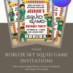 FREE Roblox – Squid Game Invitation Template