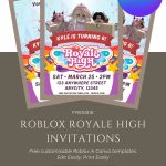 FREE Roblox – Royale High Invitation Template