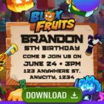 Updated Blox Fruits Invitations After Using the Same One for 2 Years