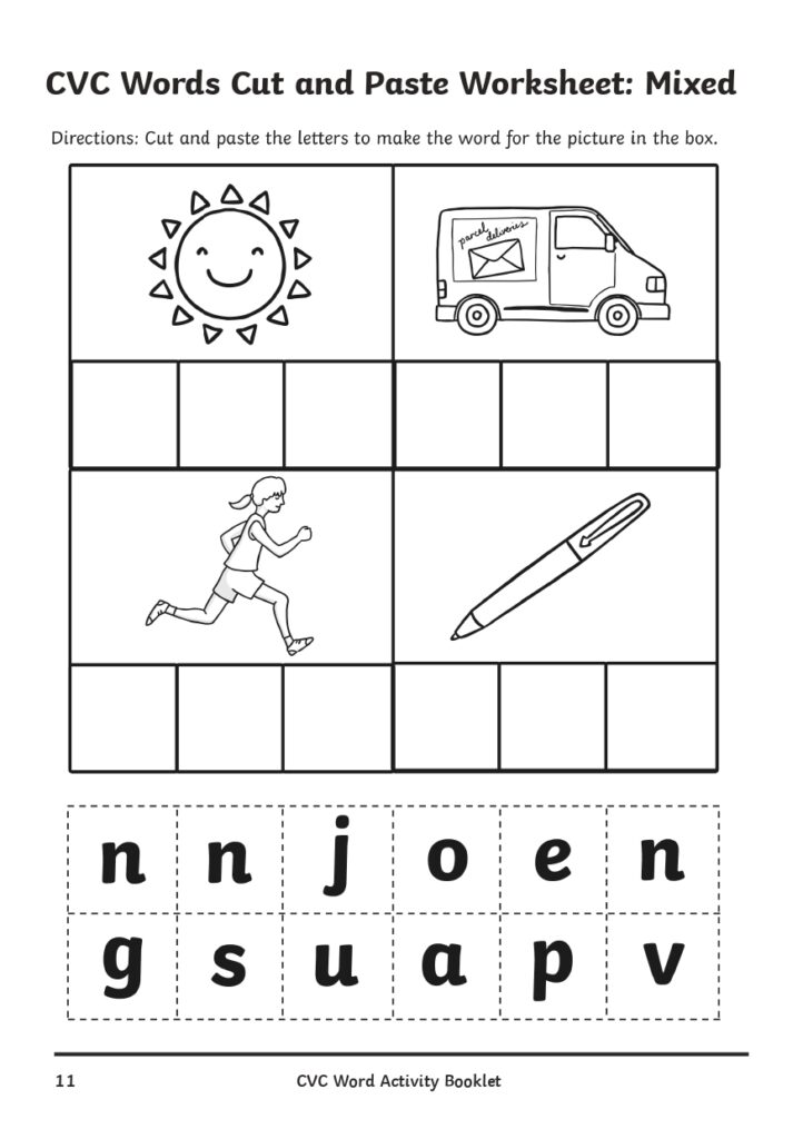 CVC Word Building Printables page 0012
