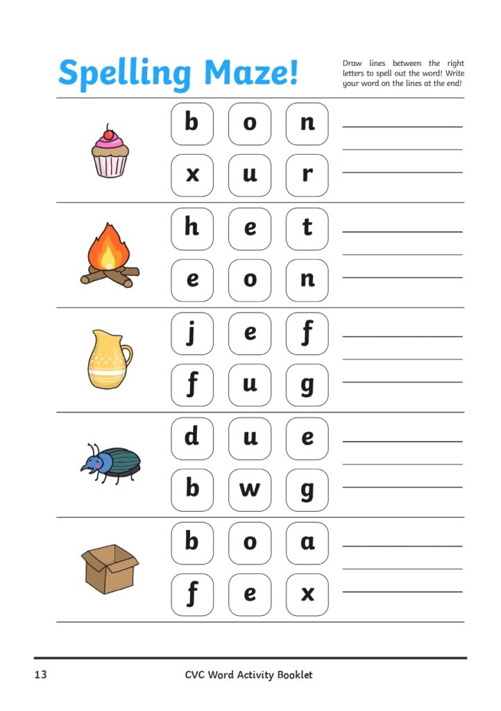 CVC Word Building Printables page 0014