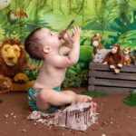 Free Jungle First Invitation Templates (Editable Canva)