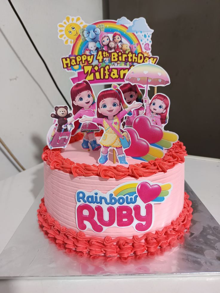 Rainbow ruby birthday party ideas