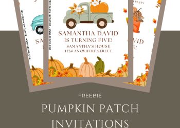 Cute Fall Pumpkin Patch Birthday Invitation Canva Templates Free to Edit and Personalize Online