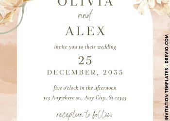 Dreamy Boho Wedding Invite Templates – Rustic Greenery & Floral Design