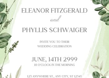Free Pampas Grass & Eucalyptus Wedding Invitations – Because Boho is Always in Bloom