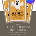 FREE Let’s Boogie Ghost Invitation Template