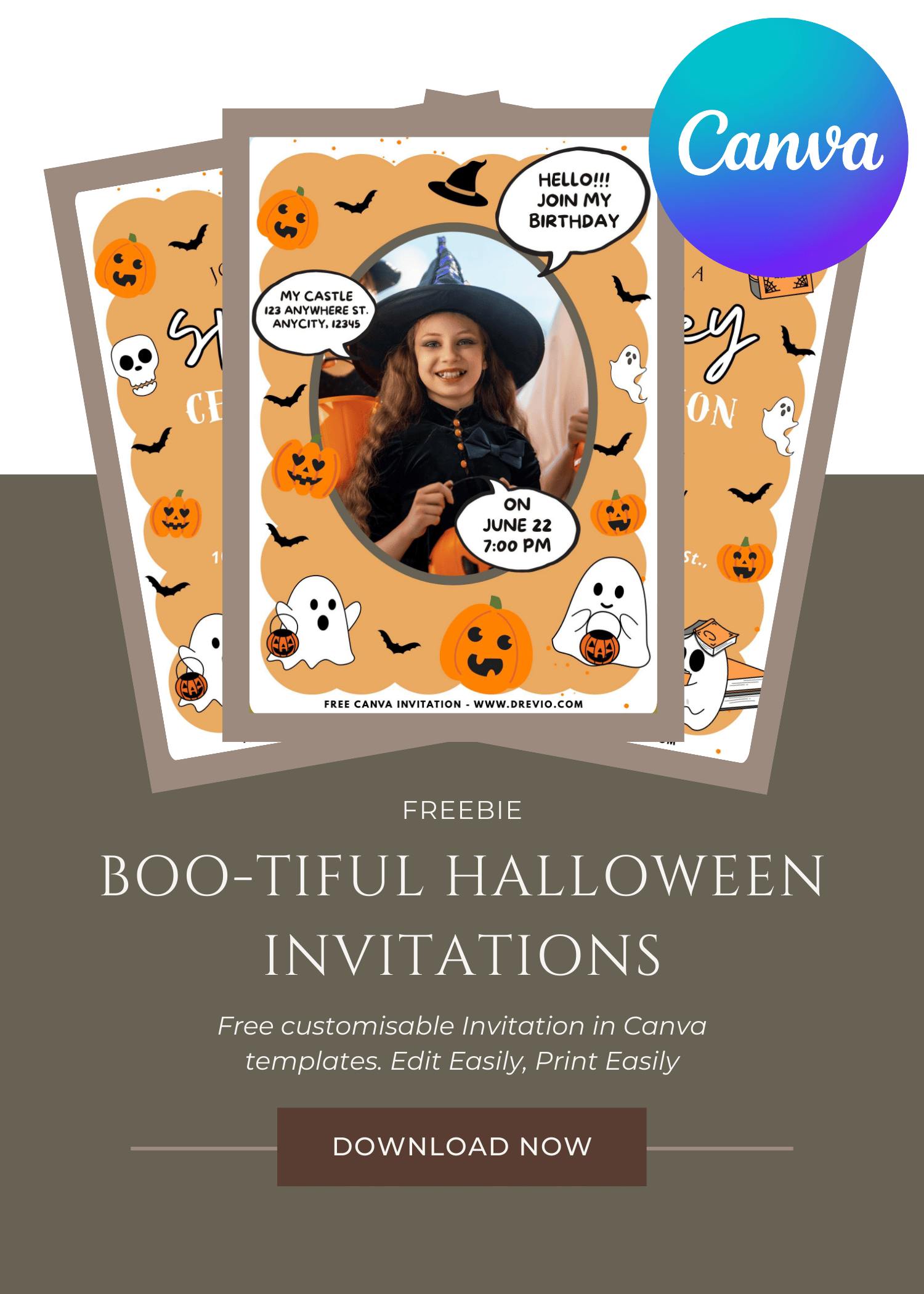 FREE Spooky Celebration Invitation Template
