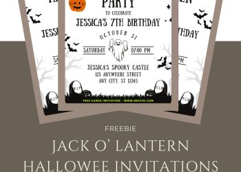 Free and Editable Jack O Lantern Pumpkin Birthday Invitation Templates Made in Canva. Customize Online for free