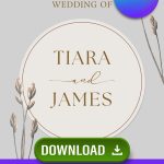 FREE Arrowhead Floral Wedding Invitations