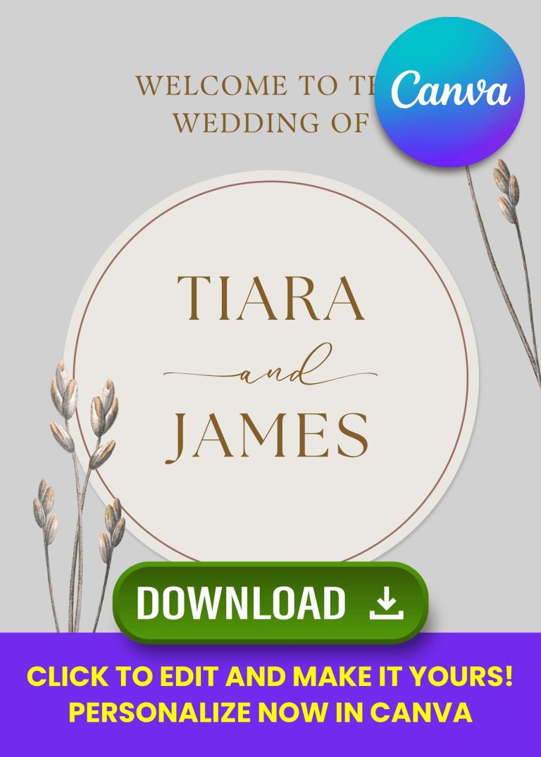 Clean Lines & Blooming Vibes – Free Canva Invitation Templates with Arrowhead Florals
