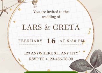 Free and Editable Pastel Floral Watercolor Wedding Invitations – Romantic Florals You Can Customize in Canva