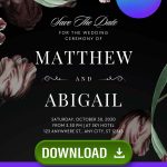 FREE Monochrome Wedding Invitations