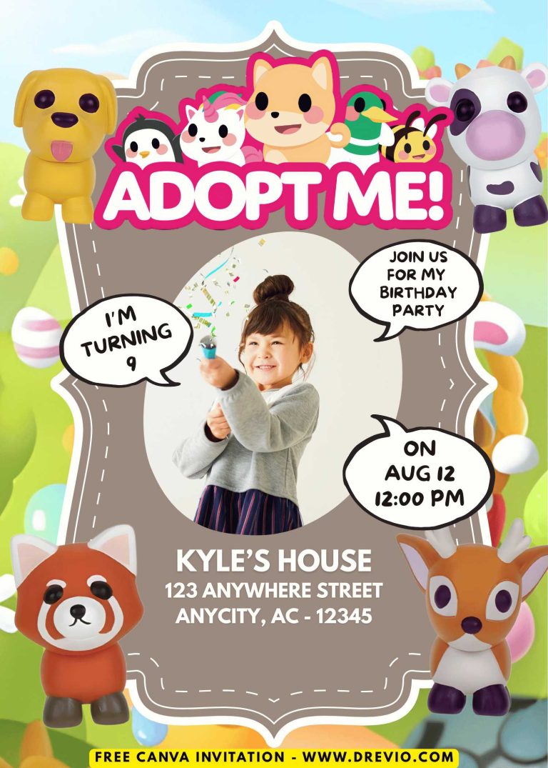 adorable-roblox-adopt me-birthday-flyer-template-canva
