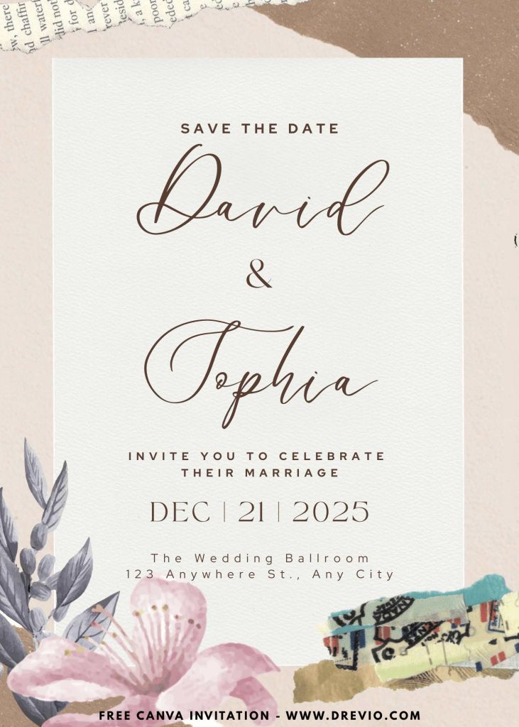 artistic-watercolor-floral-collage floral-wedding-invitation-template-canva