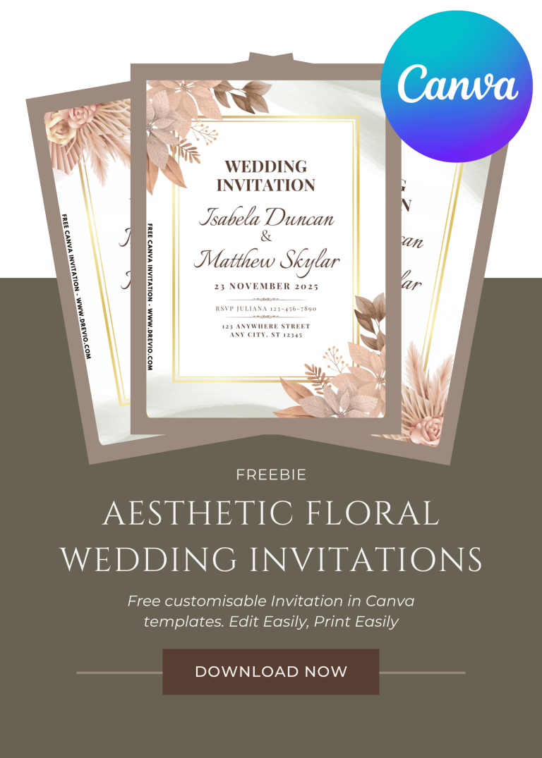 bohemian floral-pampas-greenery-wedding-invitation-template-canva