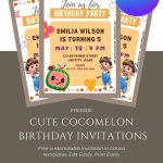 15+ New FREE Colorful Cocomelon Birthday Invitation Templates (Editable Canva Update 2026)