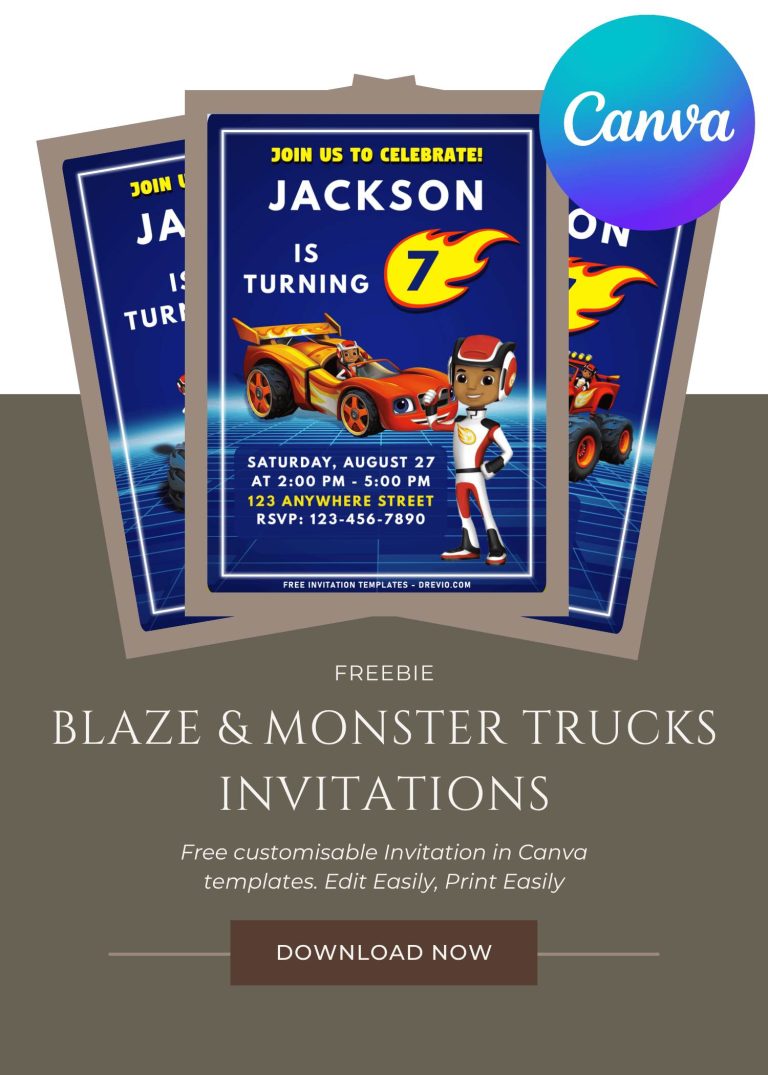 cute-blaze and monster-birthday-invite-template-free