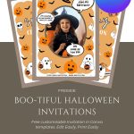 FREE Boo Ghost Birthday Invitations