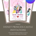 FREE Disney Princess Castle Birthday Invitations